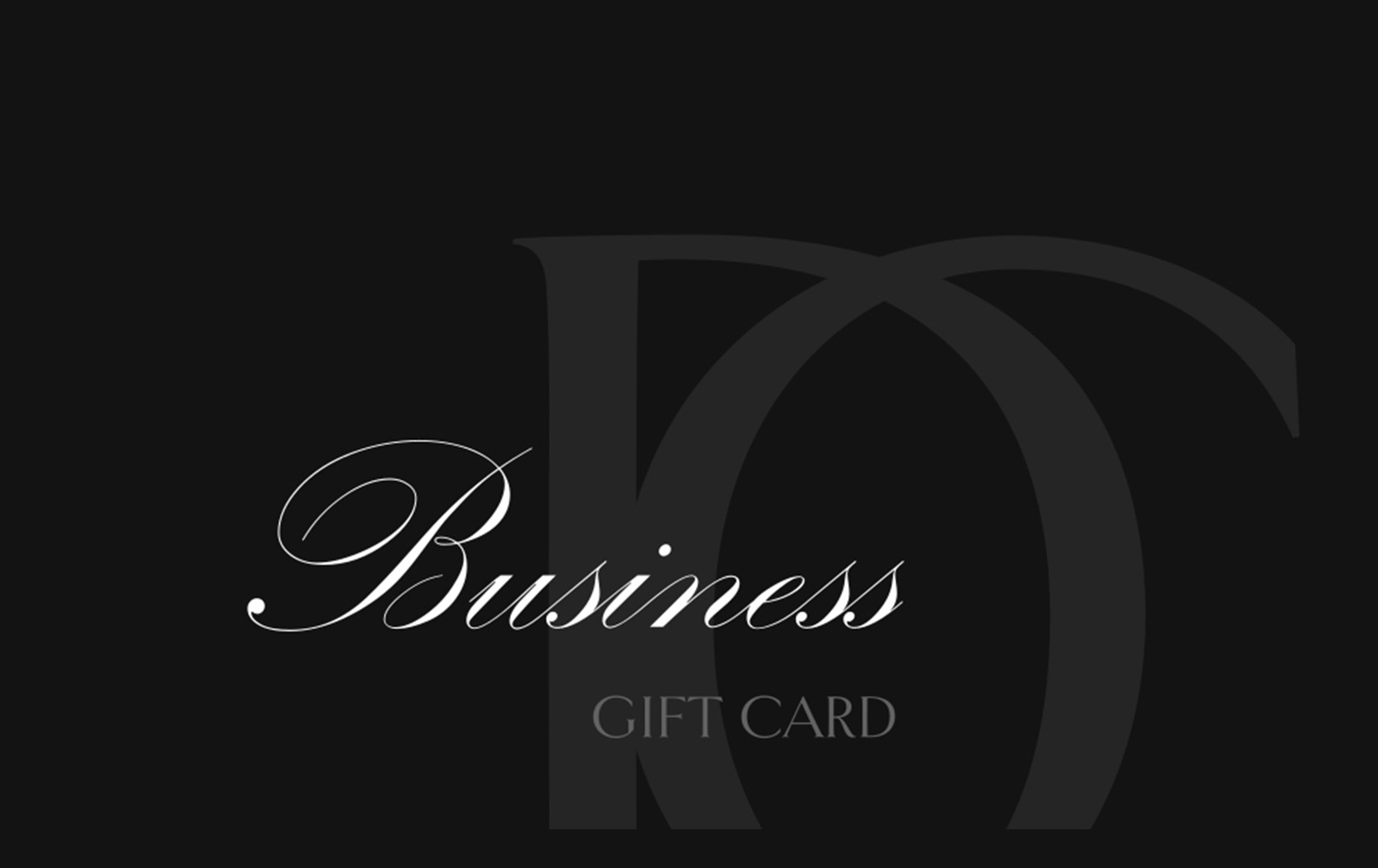 Business gift card