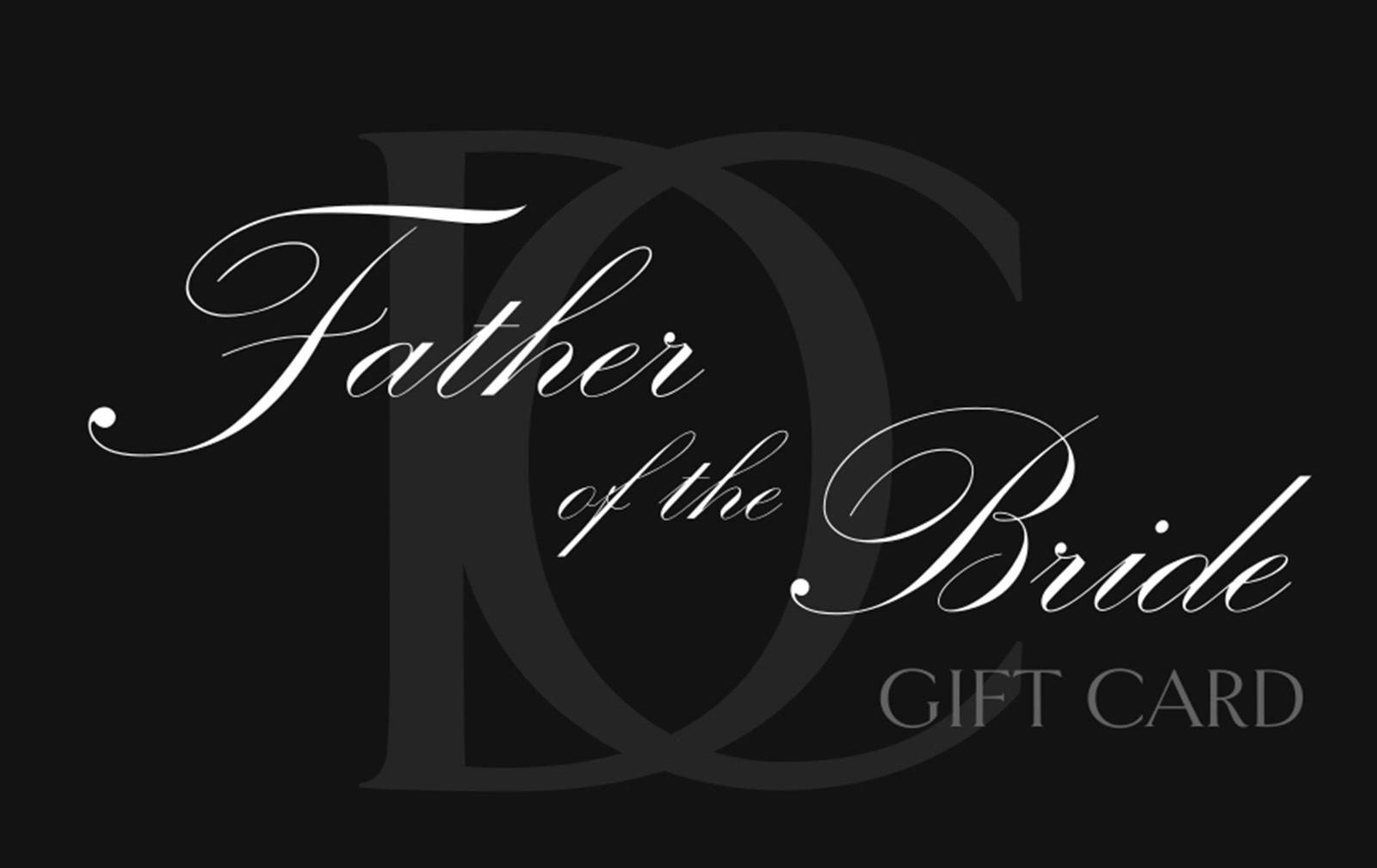 Father of the Bride gift card