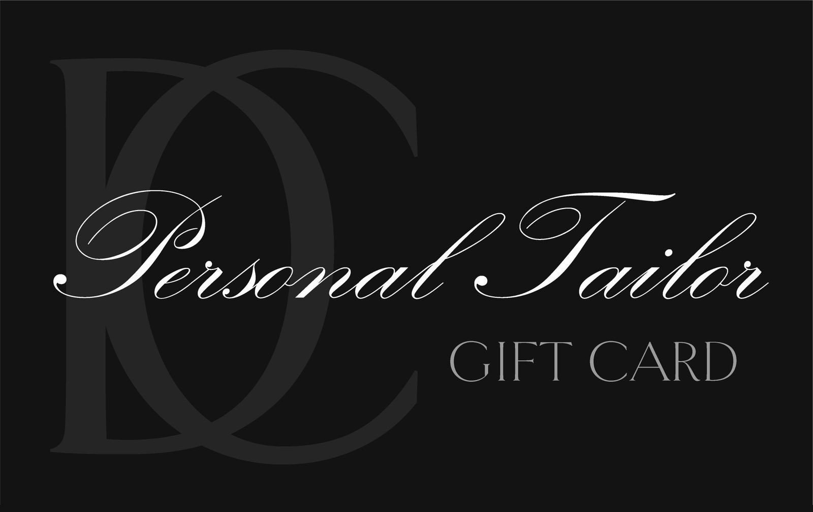 Personal Tailor gift card
